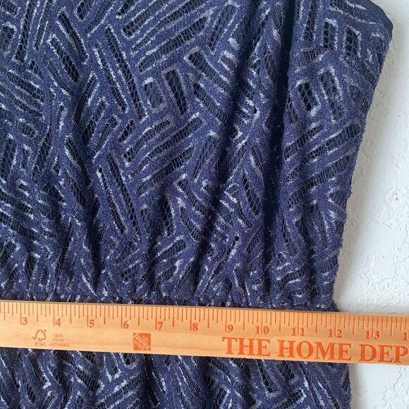 Lilly Pulitzer Deanna Navy /Silver Accents Patterned Maxi Dress Size M - Picture 6 of 8